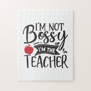 Quebra-cabeça Professora Arte Eu Não Sou Chefe Sou Professora