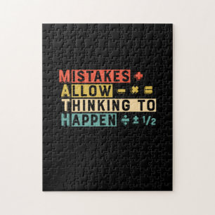 Quebra-cabeça Professora De Matemática Pensando Em Acontecer