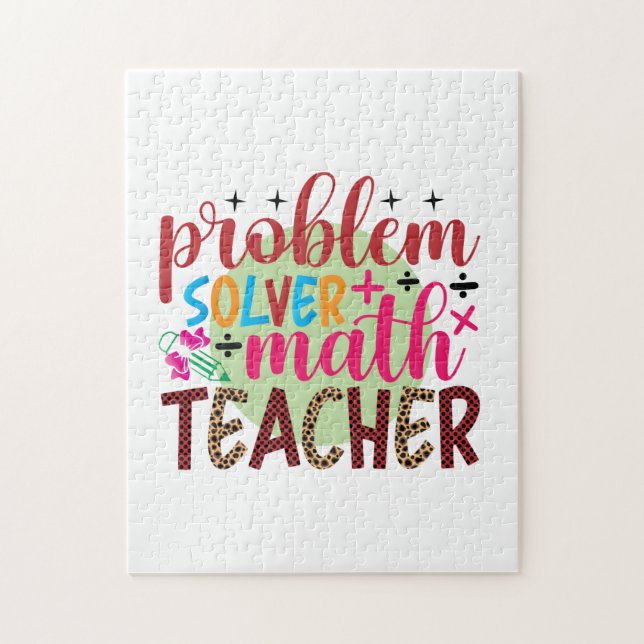 Quebra-cabeça Professora do Problema de Arte Solver Professor de (Vertical)