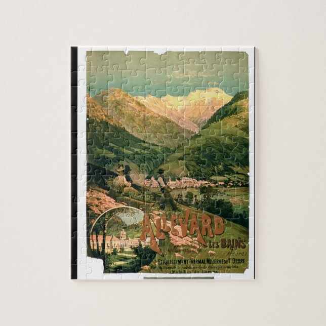 Quebra-cabeça Propaganda para "Allevard Les Bains", Isere (col (Vertical)