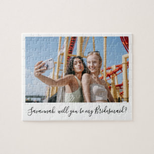 Quebra-cabeça Proposta de Bridesmaid Personalizada para Caligraf