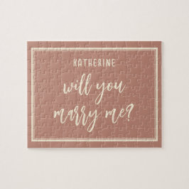 Quebra-cabeça Proposta de Casamento Elegante Você Me Casado