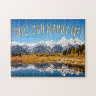 Quebra-cabeça Proposta de Casamento nas Montanhas Grand Teton