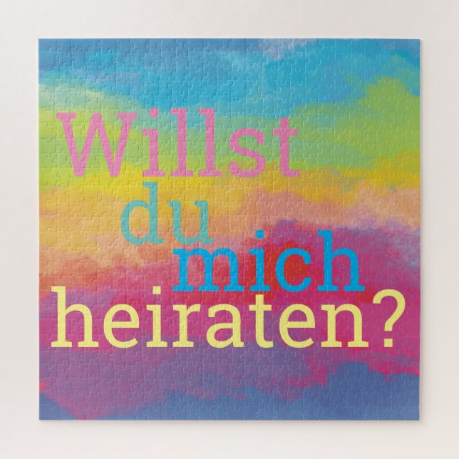 Quebra-cabeça Proposta do casado Me (Vertical)