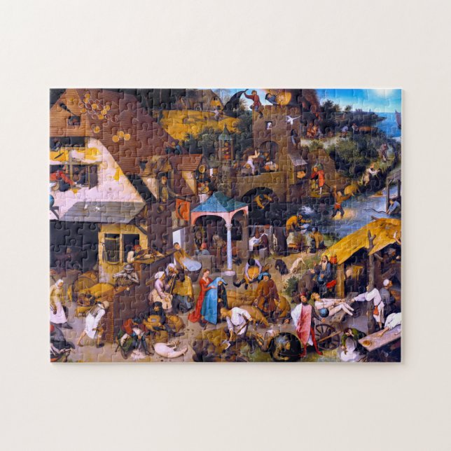 Quebra-cabeça Provérbios Países Baixos, Pieter Bruegel, o Velho (Horizontal)