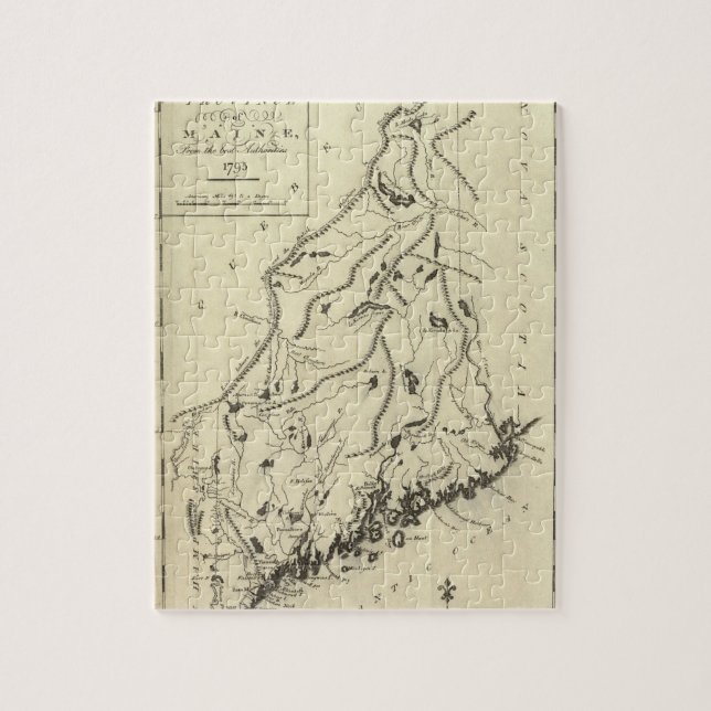 Quebra-cabeça Província de Maine (Vertical)