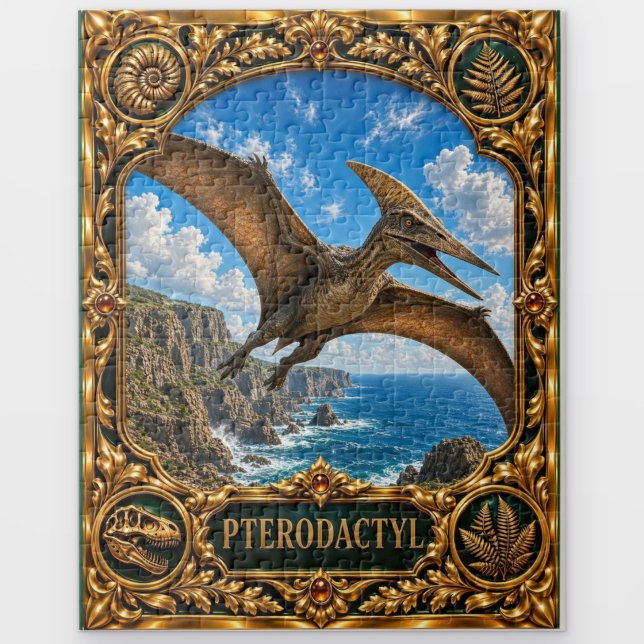 Quebra-cabeça Pterodáctilo, Arte de Joia Preciosa (Criador carregado)