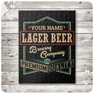 Quebra-cabeça Pub de Bar de Rótulo de Criação de Cerveja Persona