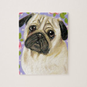 Quebra-cabeça Pug do chique