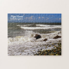 Quebra-cabeça Puget Sound Washington Ocean Waves Foto