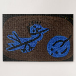Quebra-cabeça Pumpkin de pássaro azul - Paul Klee 1939
