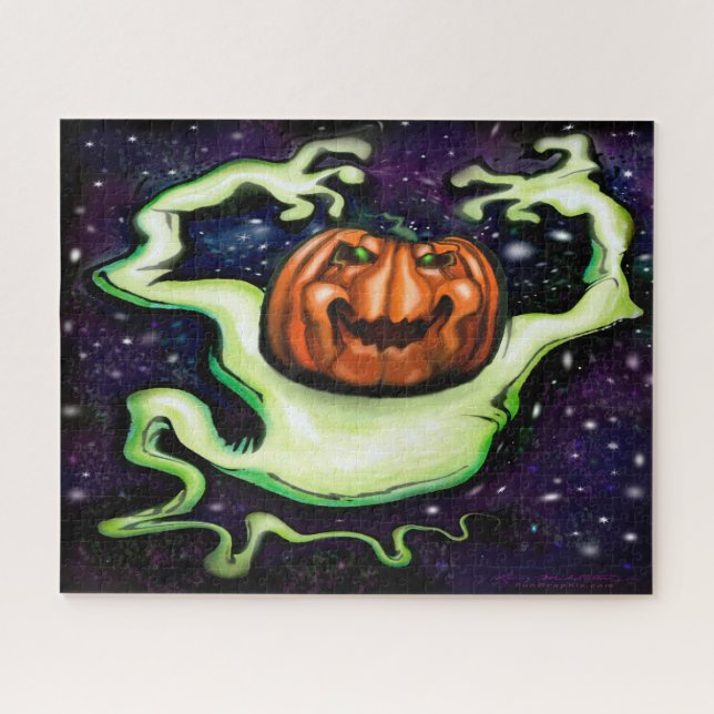 Quebra-cabeça Pumpkin Fantasma (Horizontal)