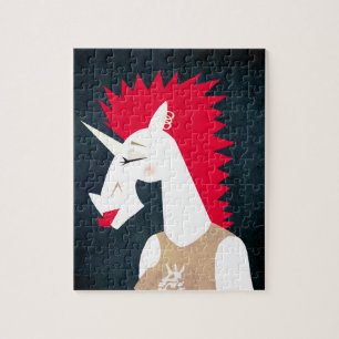 Quebra-cabeça Punk Rock Unicorn