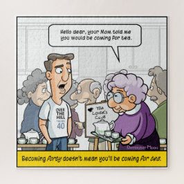 Quebra-cabeça Punny aniversário de 40 anos