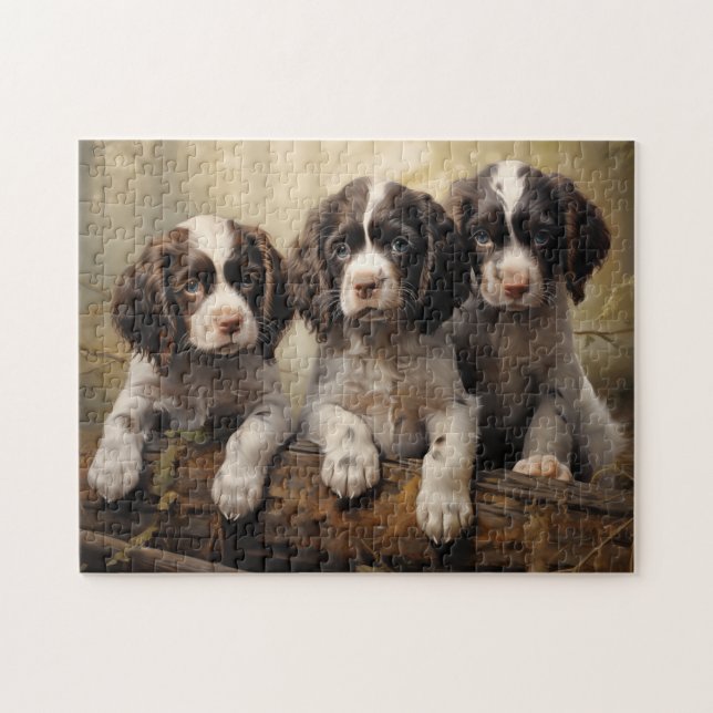 Quebra-cabeça Puppp Spaniel inglês springer (Horizontal)