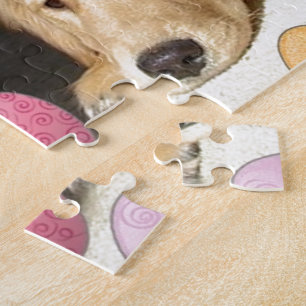Quebra-cabeça Puppy do reprodutor do Ouro páscoa