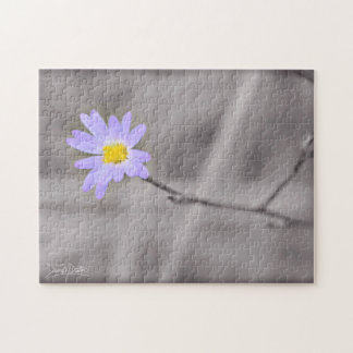 Quebra-cabeça Purple Aster in Selective Color