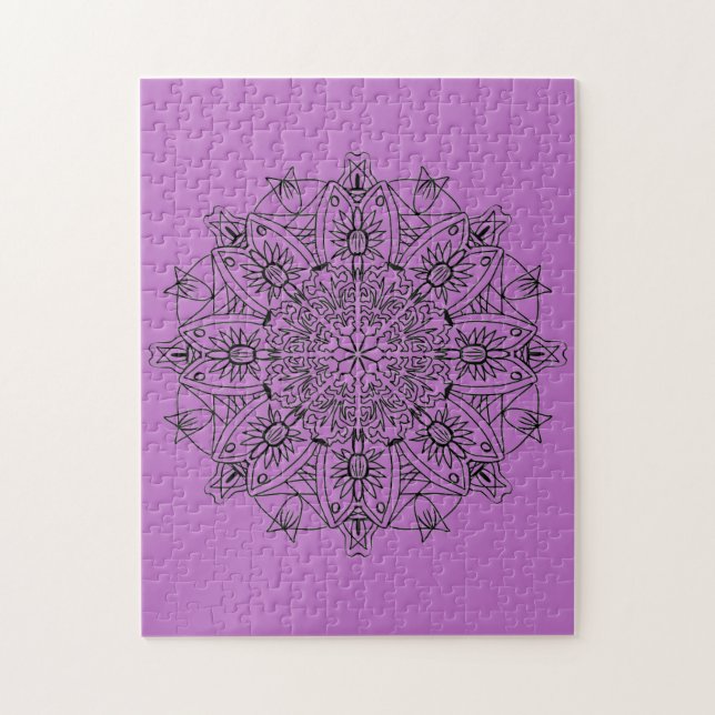 Quebra-cabeça Purple Mandala (Vertical)