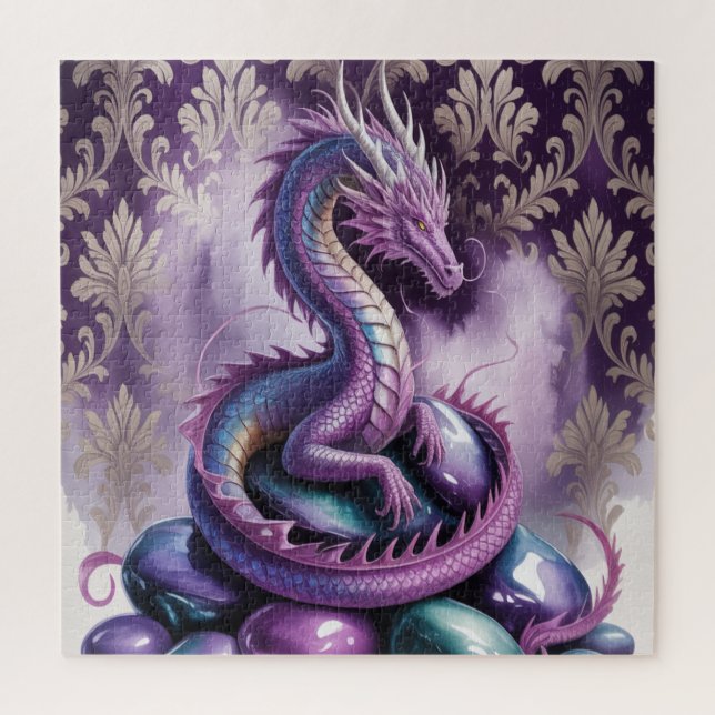 Quebra-cabeça Purple Mystic Dragon Gothic (Vertical)