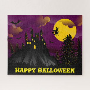 Quebra-cabeça Purple Spooky Halloween