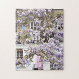 Quebra-cabeça Purple Wisteria Flowers Kensington Chelsea London