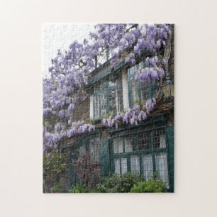 Quebra-cabeça Purple Wisteria Flowers Kensington Chelsea London