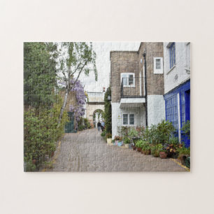 Quebra-cabeça Purple Wisteria Flowers Mews Houses London Reino U