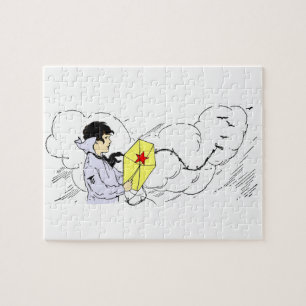 Quebra-cabeça Puzle do Dia Voador de Kite