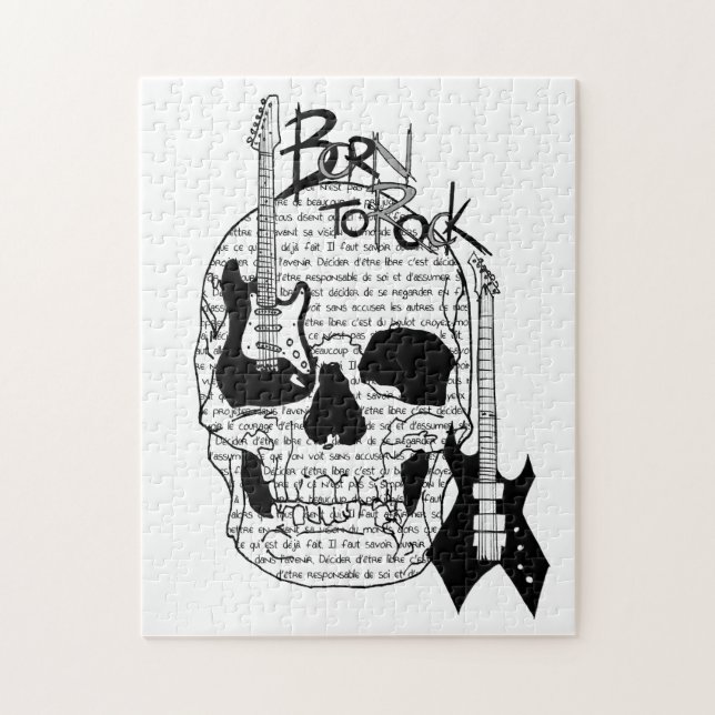 Quebra-cabeça Puzzle “Born to Rock " (Vertical)