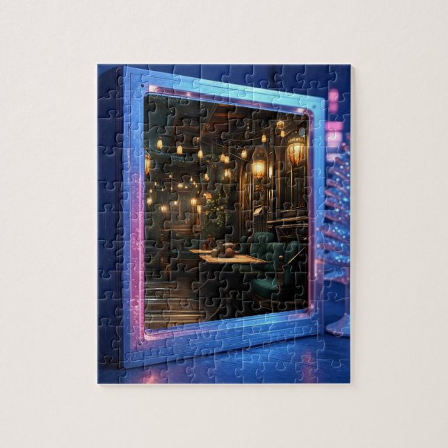 Quebra-Cabeça (Puzzle) Café de Natal (Vertical)