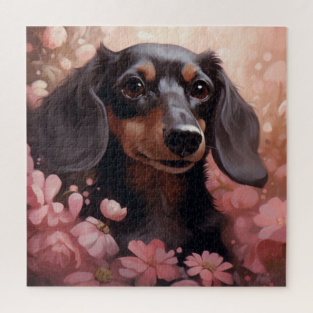 Quebra-cabeça Puzzle Chien Fleur 8 (Vertical)