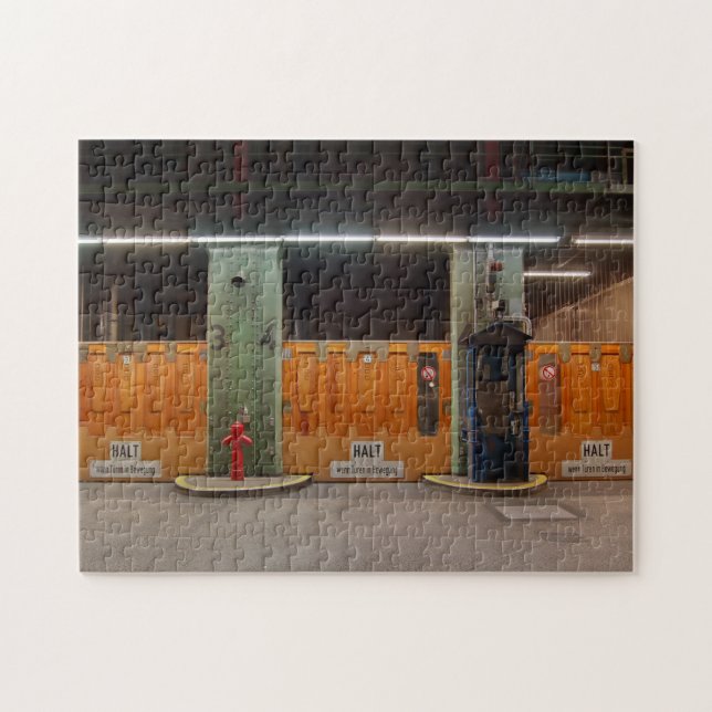 Quebra-cabeça Puzzle Elbtunnel velhos (Horizontal)