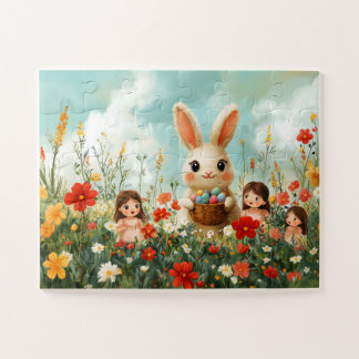 Quebra-cabeça Puzzle Enfant 30 Pièces - Chasse aux Œufs de Pâque