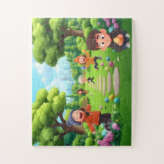 Quebra-cabeça Puzzle enfant 30 pièces – Joyeuse chasse aux œufs 