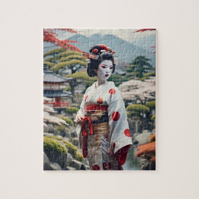 Quebra-cabeça puzzle geisha (Vertical)