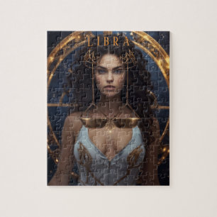 Quebra-cabeça Puzzle Jigasw Mulher de Libra