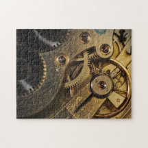 Puzzle: Mecanismo de Relógio Corajoso de Latão