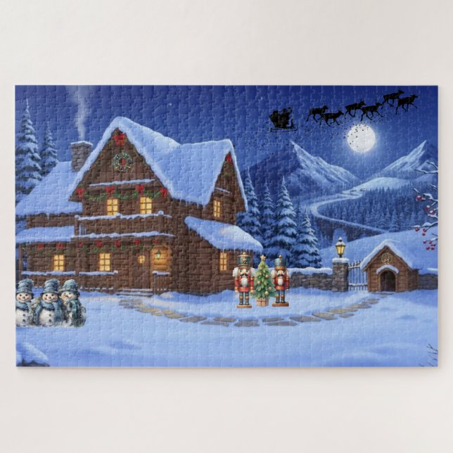 Quebra-Cabeça (Puzzle) Noite de Natal (Horizontal)