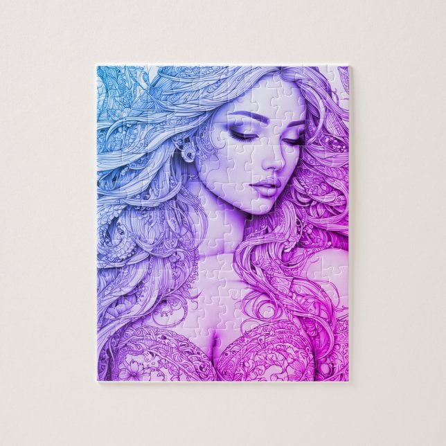 Quebra-cabeça Puzzle Personalizado 8" x 10": 110 Peças com Prese (Vertical)
