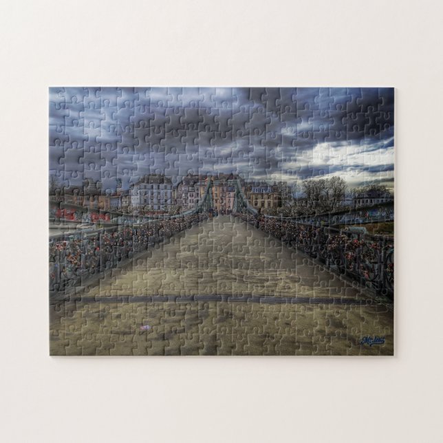 Quebra-cabeça Puzzle “Puente de hierro – Frankfurt” (Horizontal)