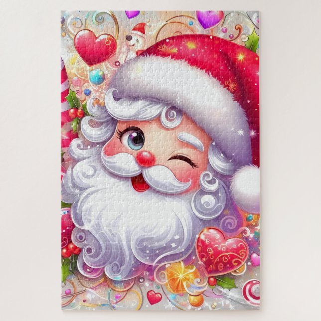 QUEBRA-CABEÇA PUZZLE ROMPRE CABEZAS DE SANTA CLAUS (Vertical)