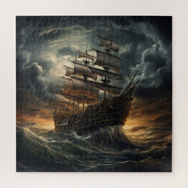 Quebra-cabeça Puzzle Série Bateau -11 (Vertical)