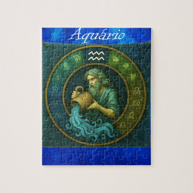 Quebra-Cabeça (Puzzle) Signo de Aquário (Vertical)