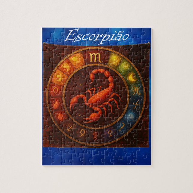 Quebra-Cabeça (Puzzle) Signo de Escorpião (Vertical)