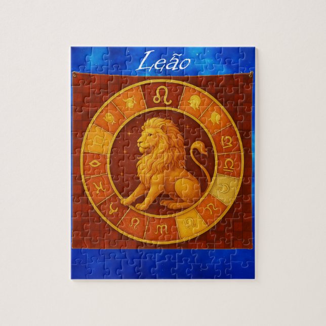 Quebra-Cabeça (Puzzle) Signo de Leão (Vertical)