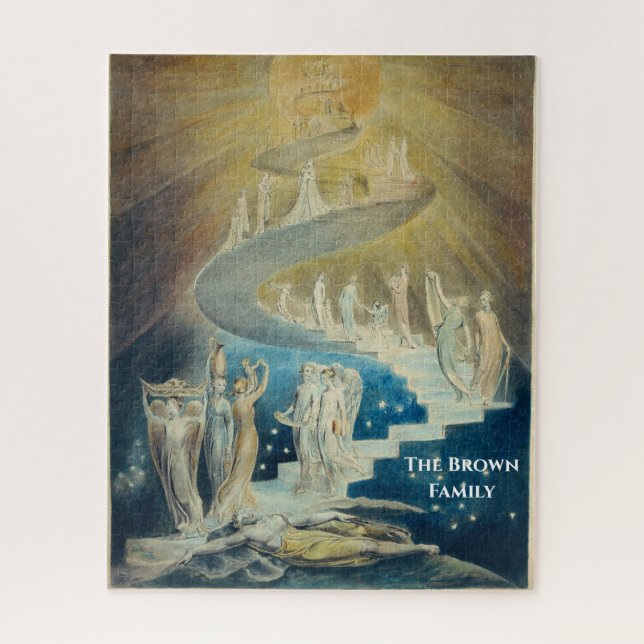 Quebra-cabeça Puzzle William Blake Jacobs Ladder Arte Fino (Vertical)