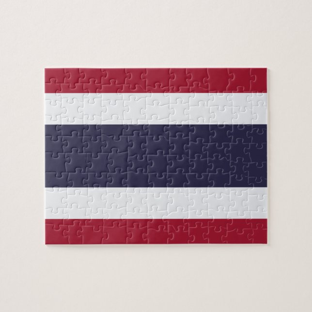 Quebra-cabeça Puzzle with Flag of Thailand (Horizontal)