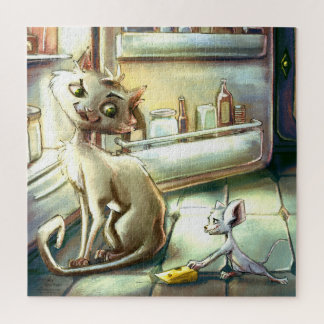 Quebra-cabeça Puzzles - Cat and Mouse - by Monika Marzec