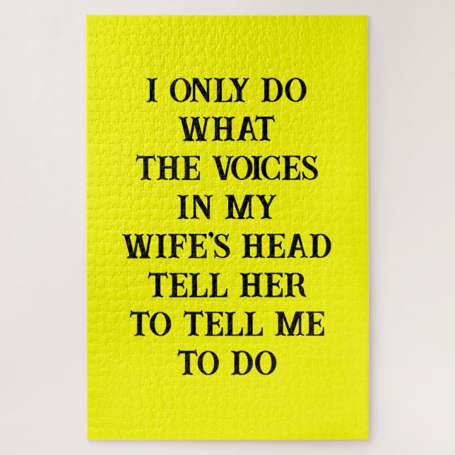 Quebra-cabeça Puzzles Husband Wife's Joke (Vertical)