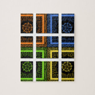 Quebra-cabeça Quadrado em uma caixa